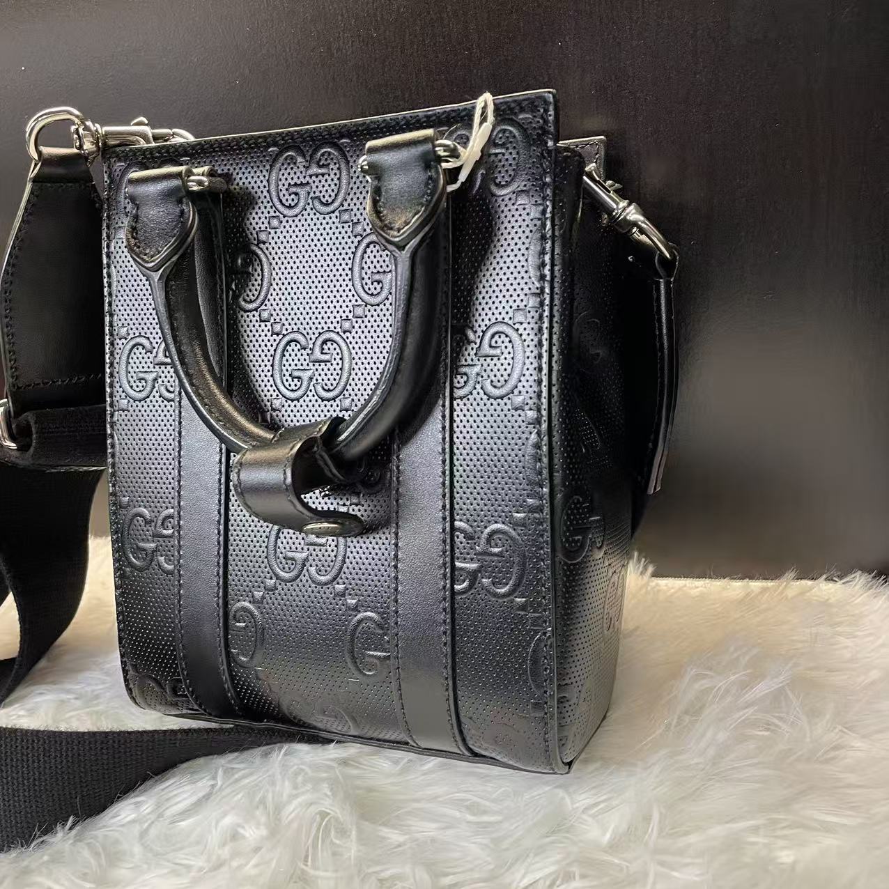 (Preowned) GUCCI Logo Tote Mini Men’s Black