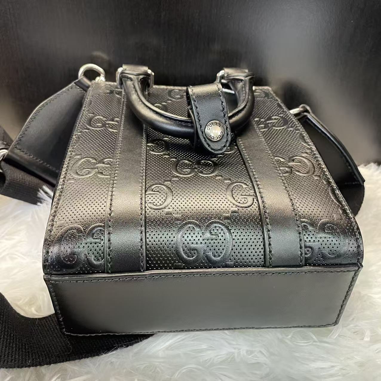 (Preowned) GUCCI Logo Tote Mini Men’s Black