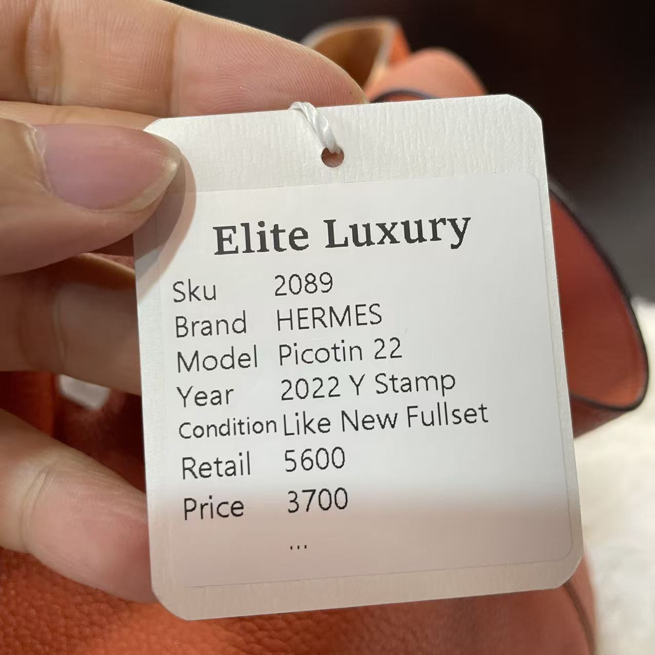 (Preowned) CHANEL Hermes Basket 22