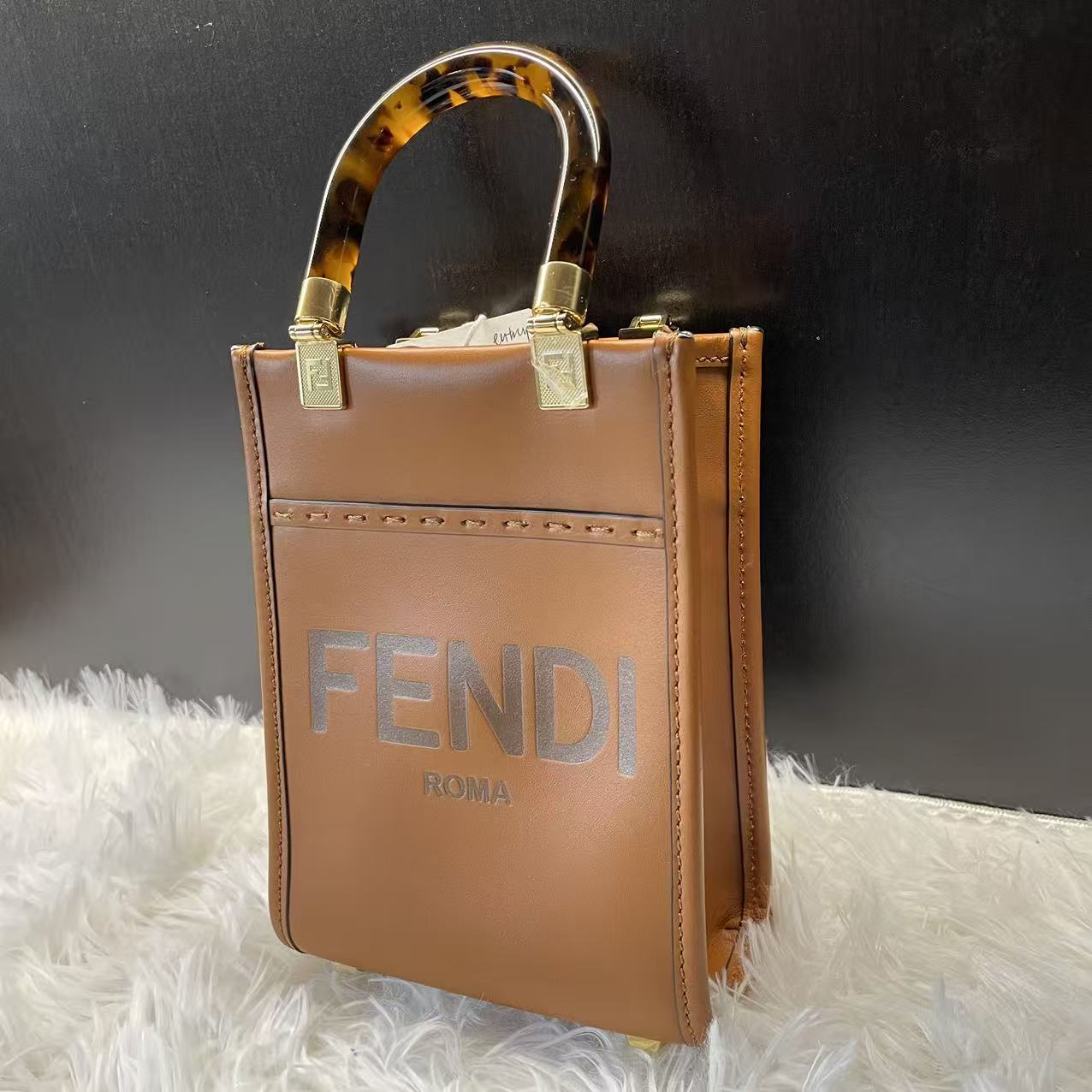 (Preowned) Fendi Sunshine Logo Tote MINI