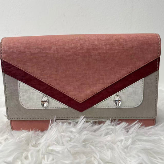(Preowned) Fendi Little monster Pink Messenger bag PM