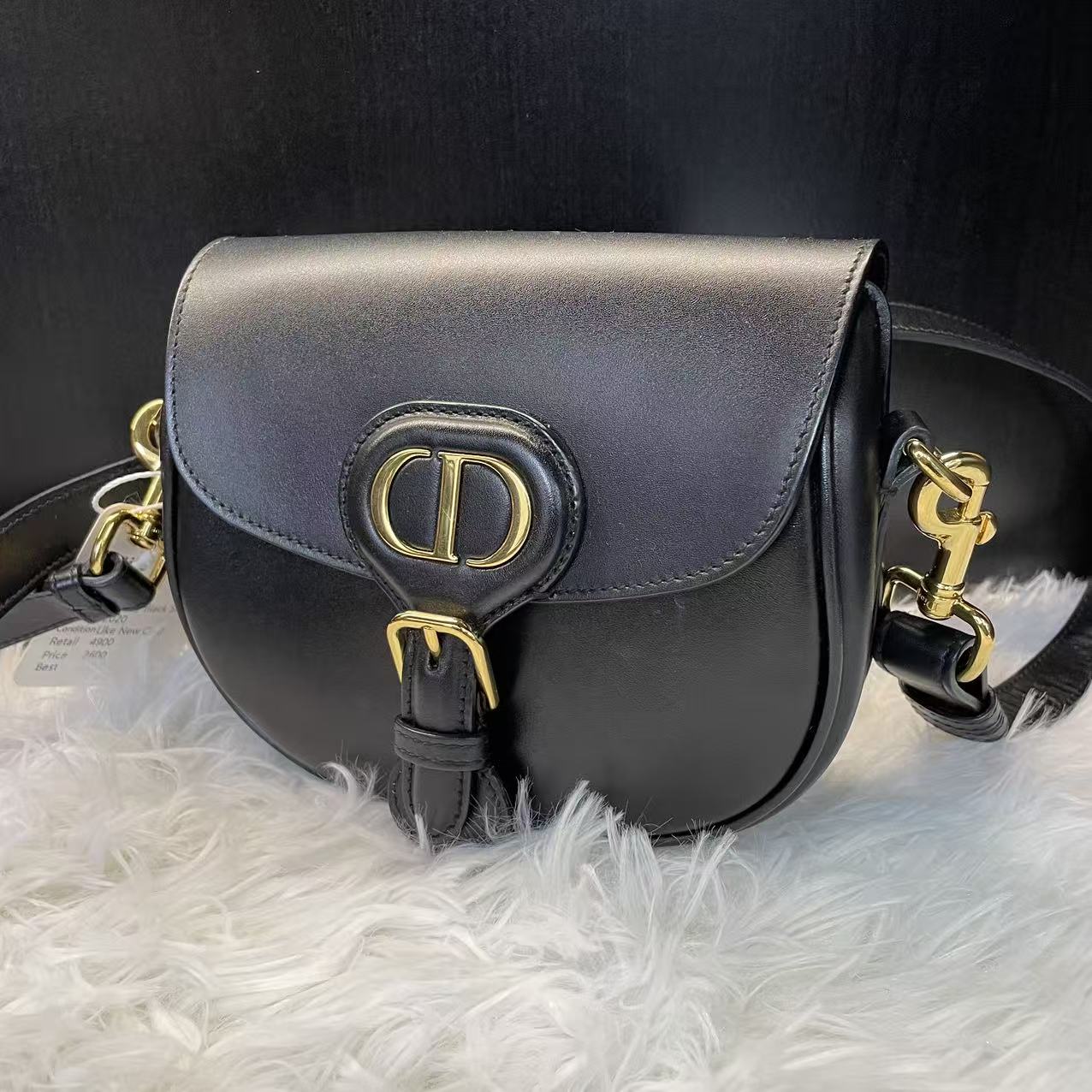(Preowned) DIOR Bobby Bobby Black Small