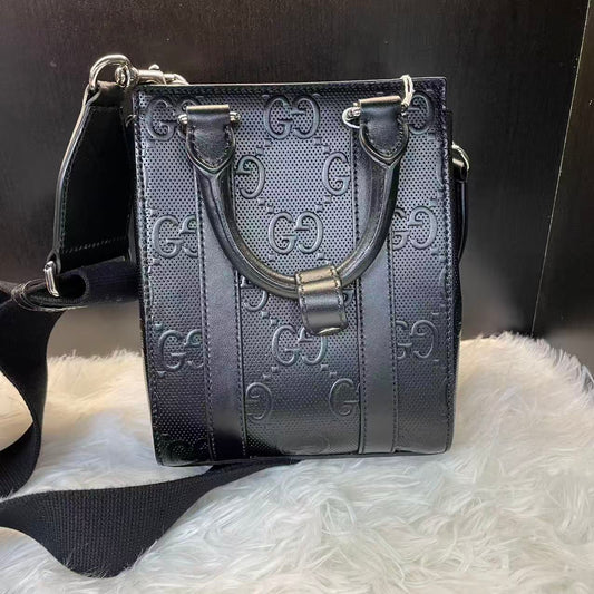 (Preowned) GUCCI Logo Tote Mini Men’s Black