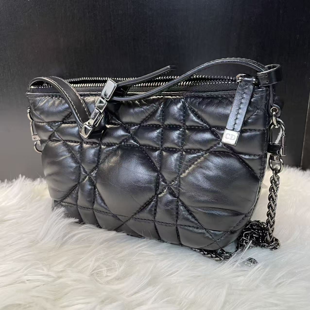 (Preowned) DIOR Travel Nomad PM Black silver
