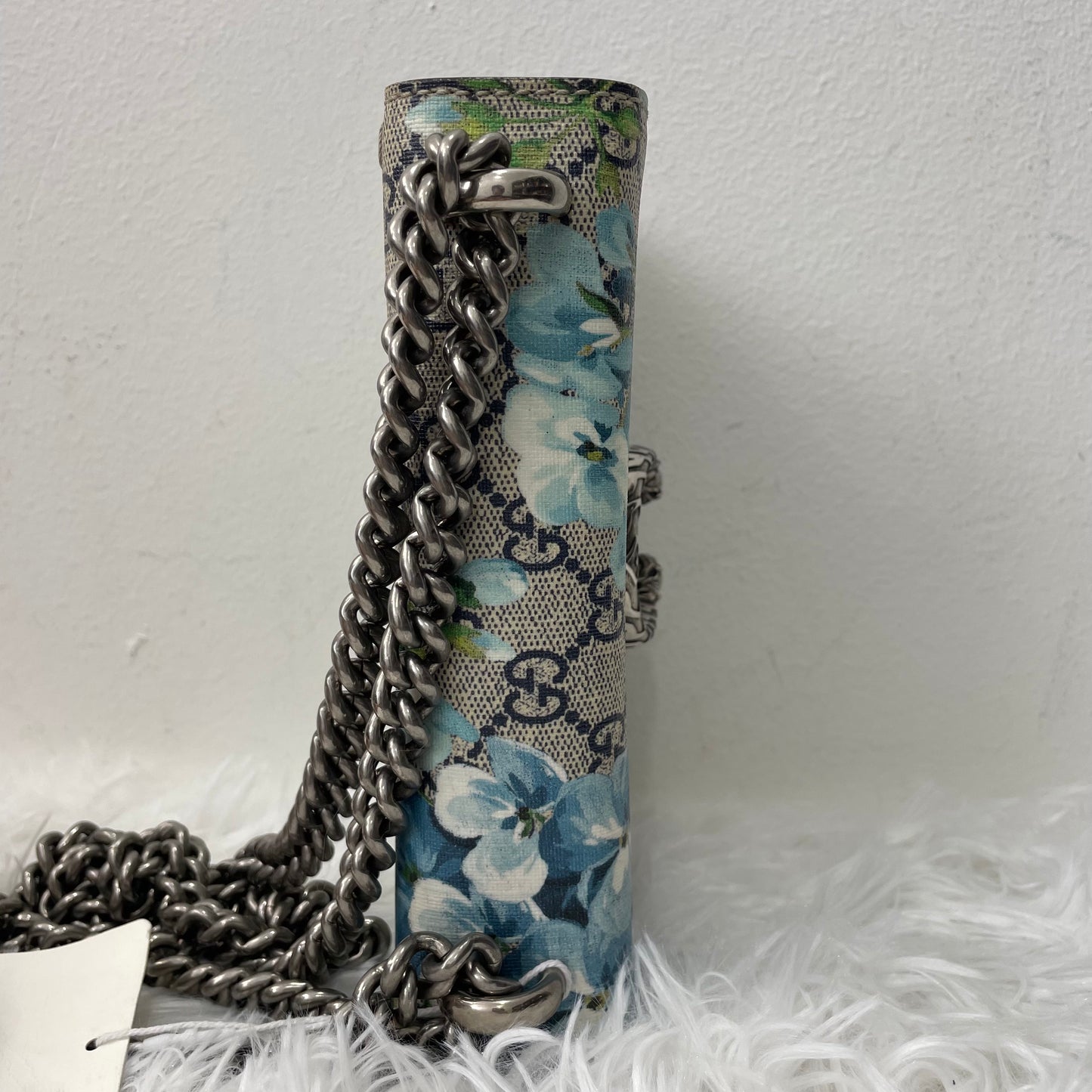 (Preowned) GUCCI Dionysus GG Blooms Mini Beige/Blue