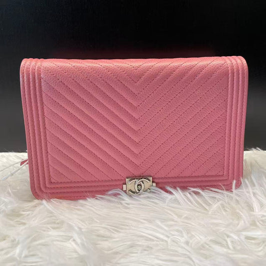 (Preowned) CHANEL leBoy Chervon WOC