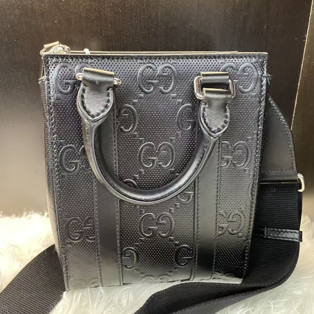 (Preowned) GUCCI Logo Tote Mini Men’s Black