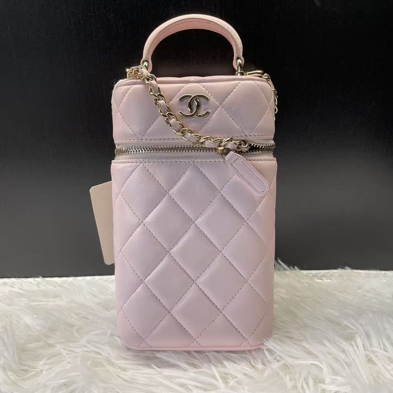 (Preowned) CHANEL Chain leather shoulder crossbody bag, mobile phone bag