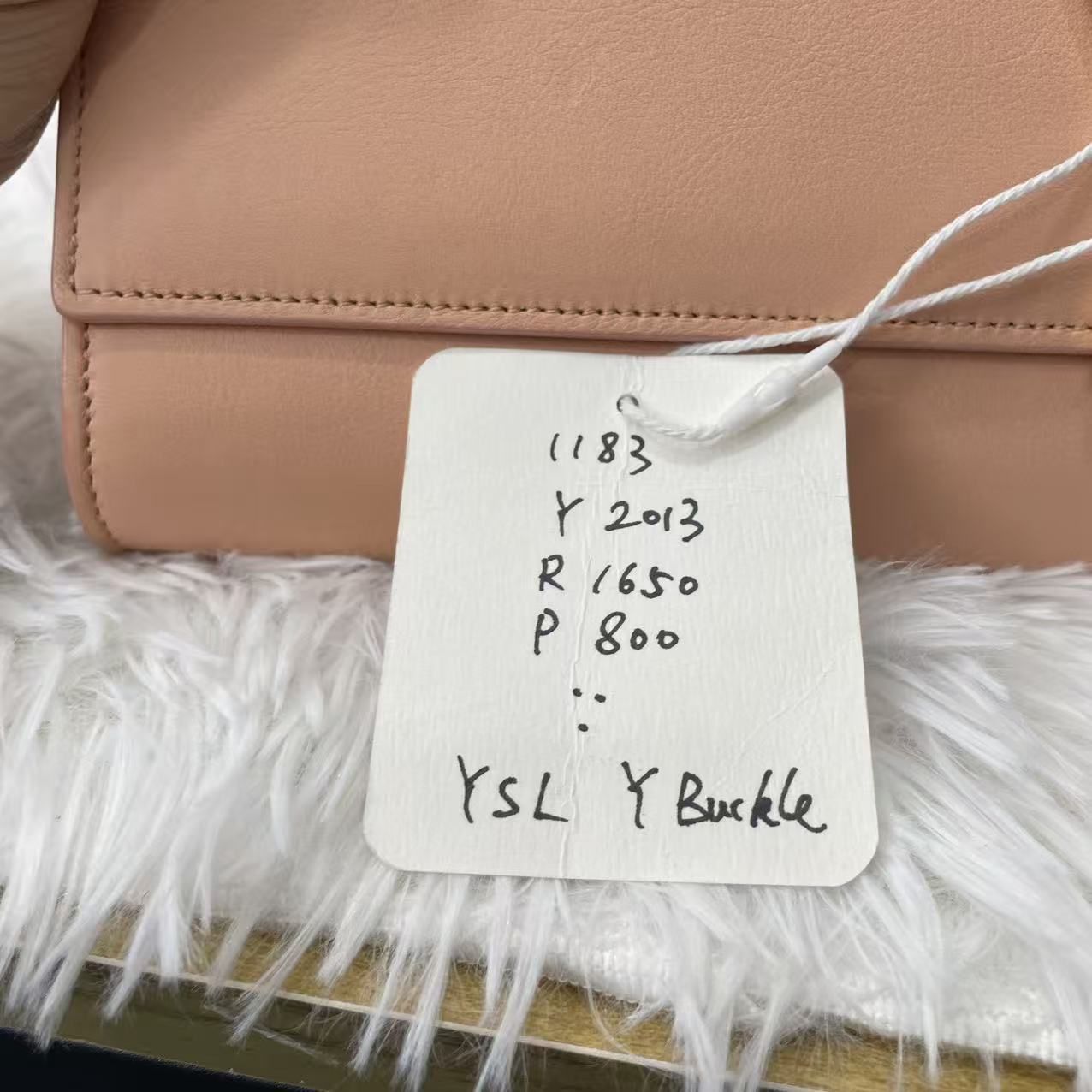 (Preowned)YSL Y Buckle