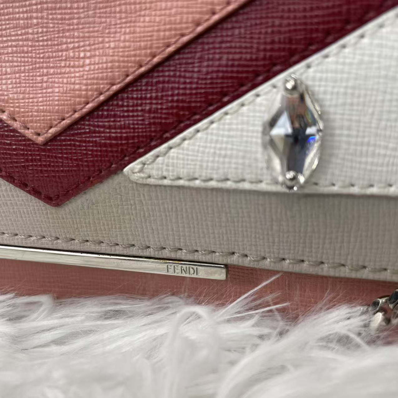 (Preowned) Fendi Little monster Pink Messenger bag PM