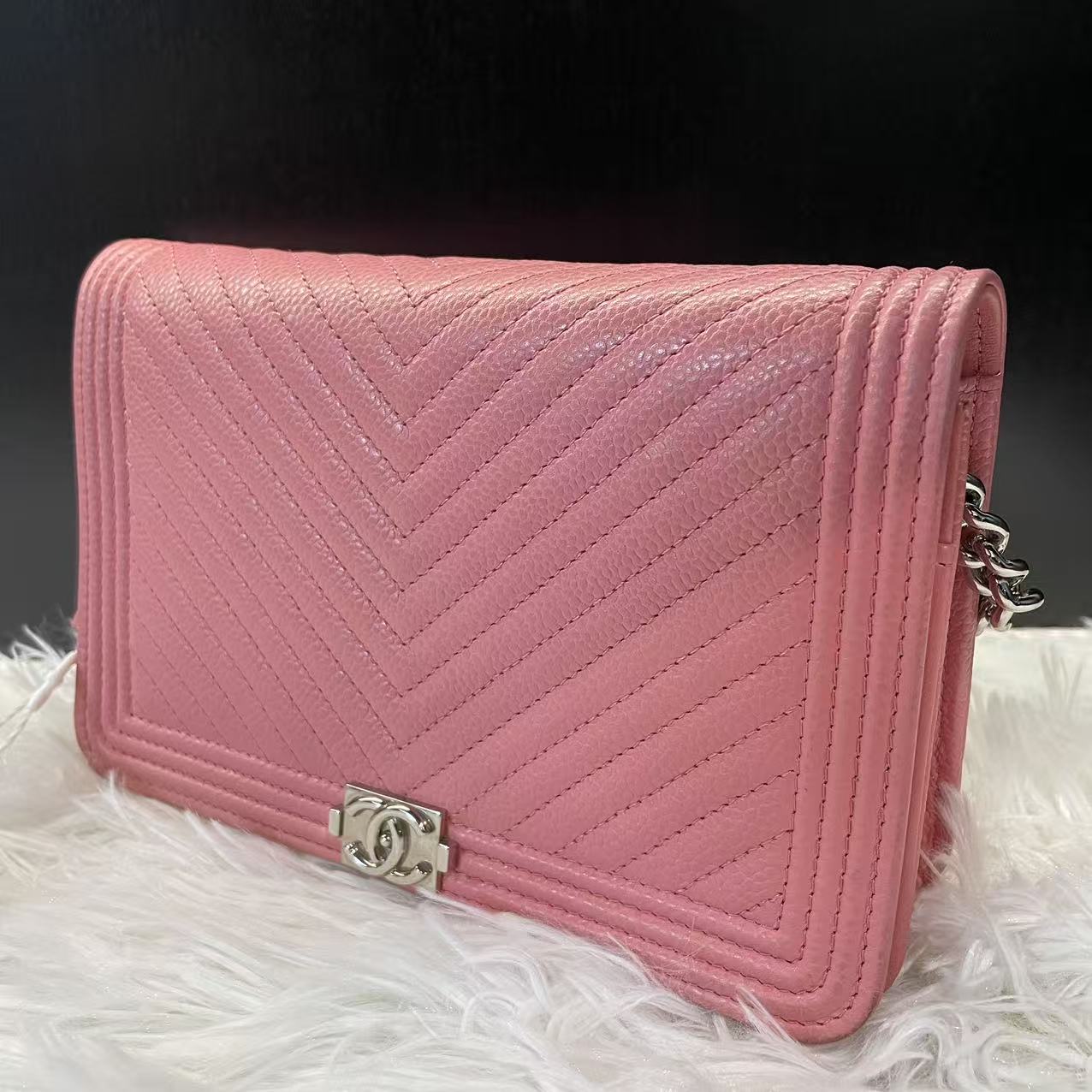 (Preowned) CHANEL leBoy Chervon WOC