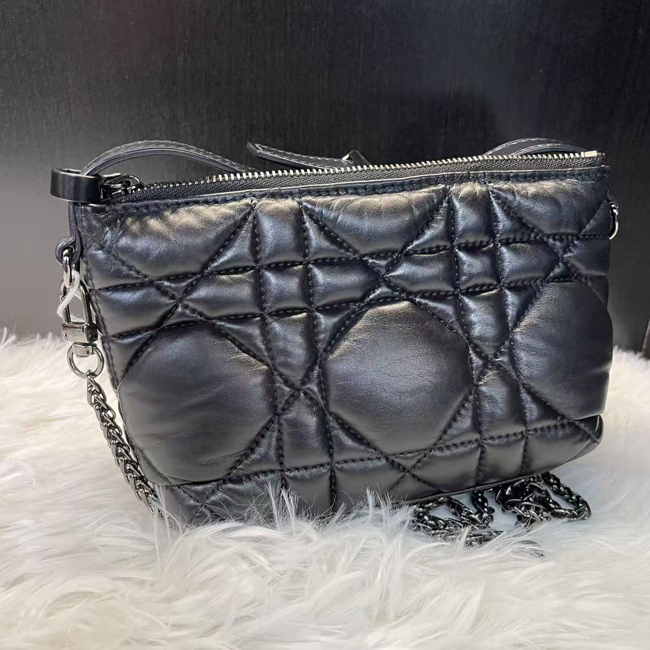 (Preowned) DIOR Travel Nomad PM Black silver