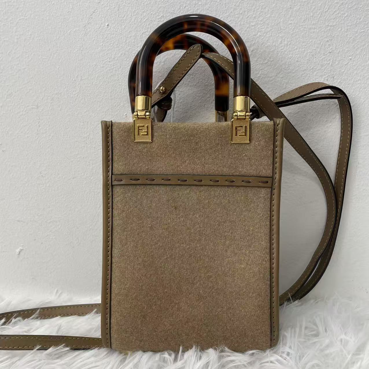 (Preowned) Fendi Sunshine Logo Tote MINI