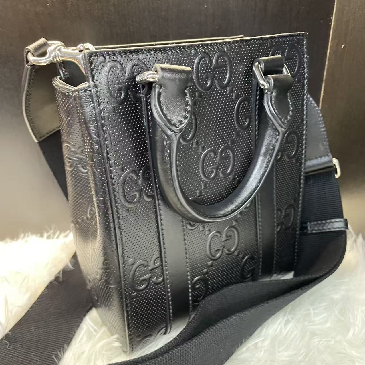 (Preowned) GUCCI Logo Tote Mini Men’s Black