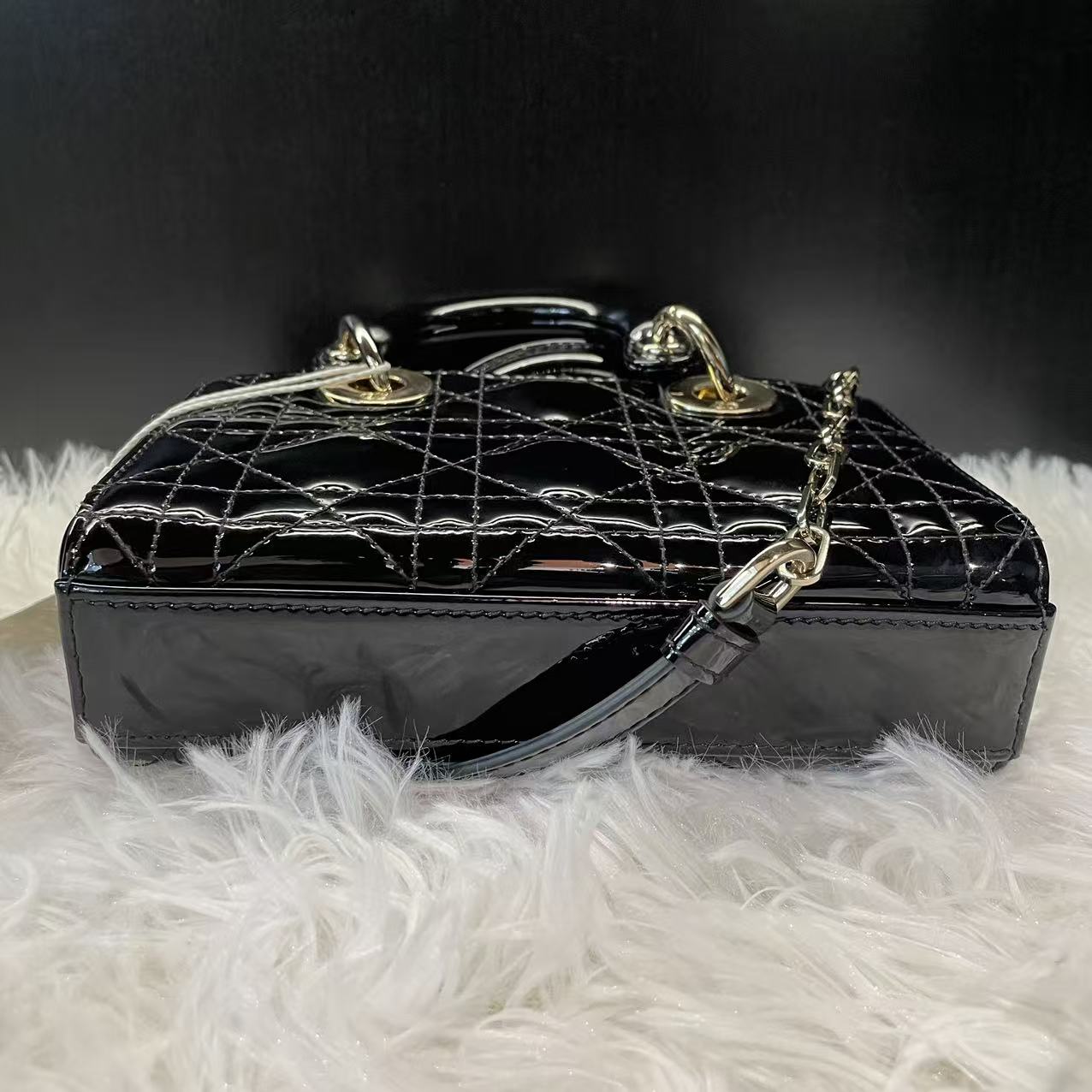 (Preowned) DIOR Lady D-JOY Supermini BLACK