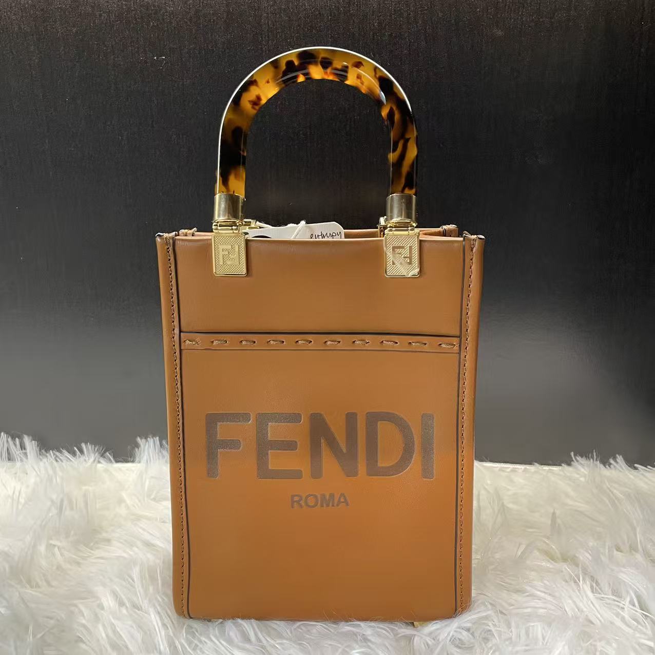 (Preowned) Fendi Sunshine Logo Tote MINI