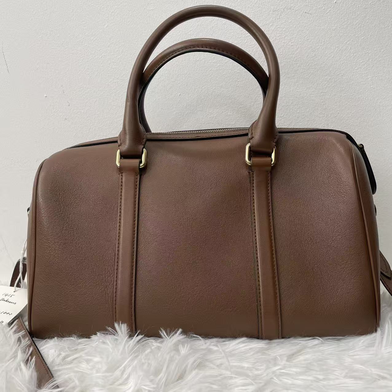 (Preowned) Burberry Brown Camel Boston Pillow Bag