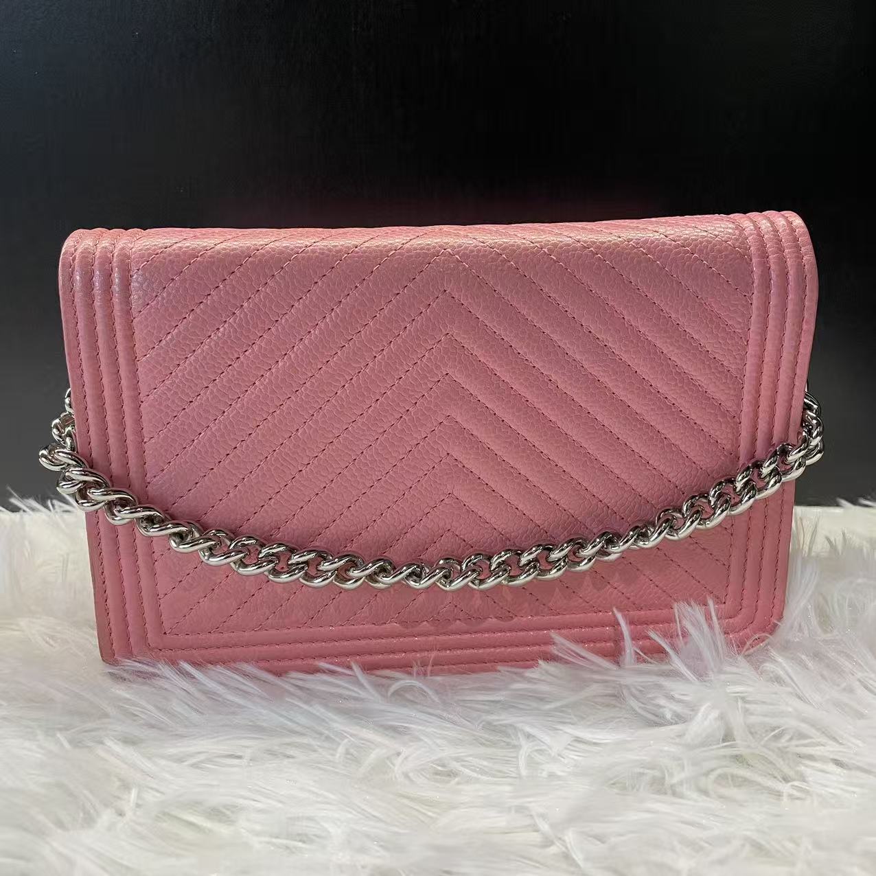 (Preowned) CHANEL leBoy Chervon WOC