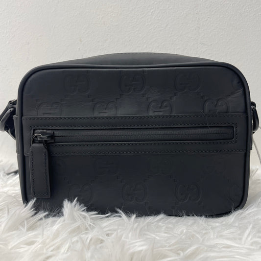 (Preowned) GUCCI camera bag, emprient leather