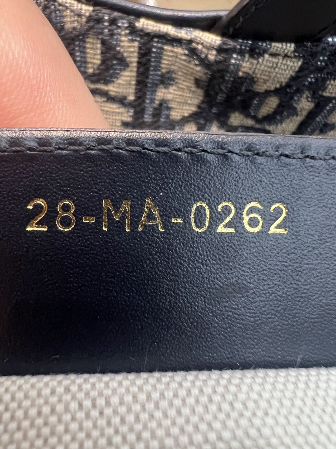 (Preowned) DIOR Saddle Blue MM
