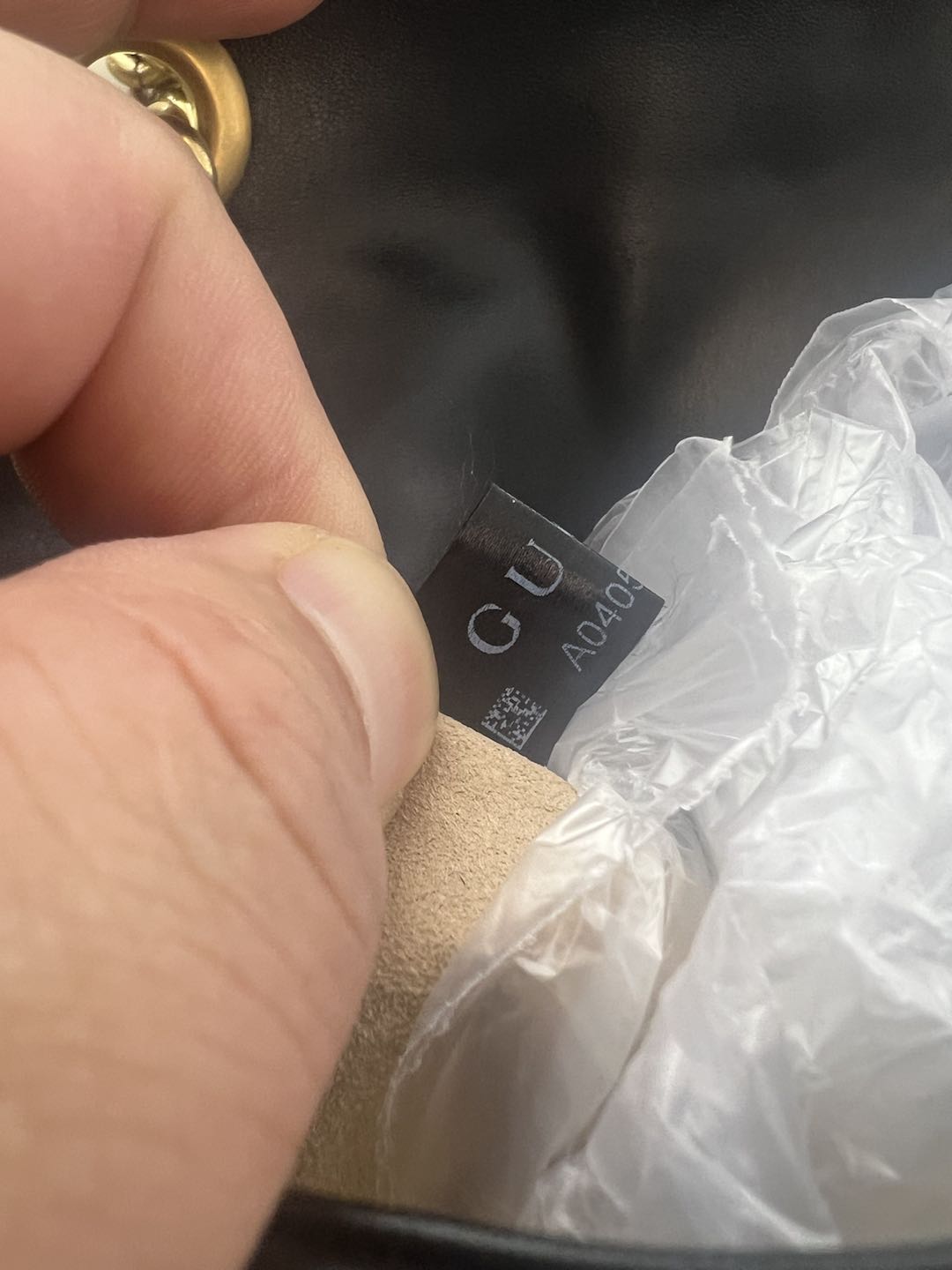 (Preowned) GUCCI GG Marmont Mini Black
