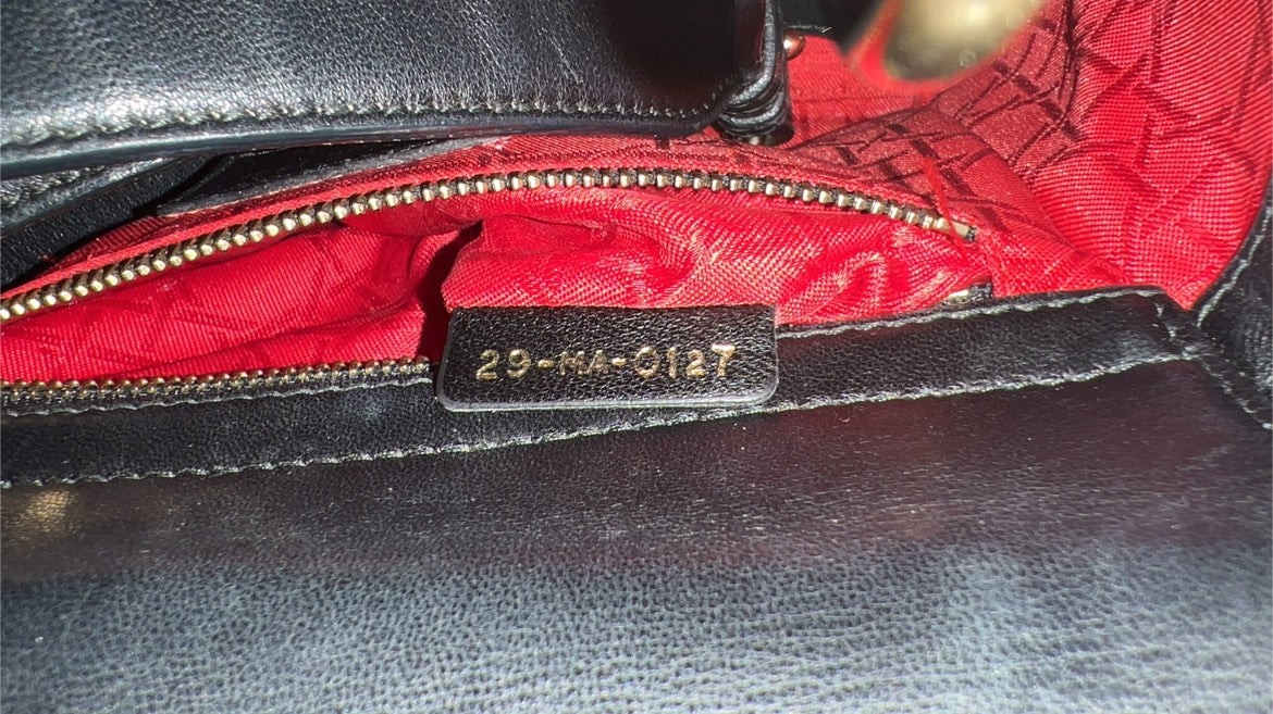 (Preowned) DIOR Lady Dior small black GHW