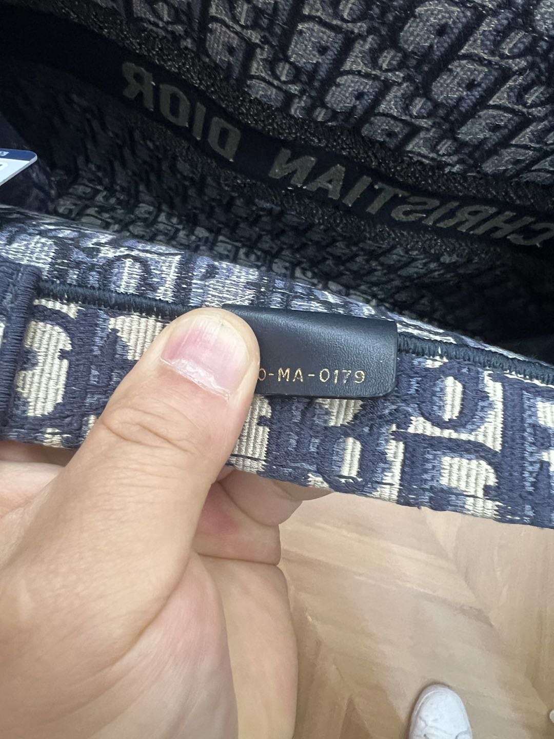 (Preowned) DIOR BookTote GM Denim blue