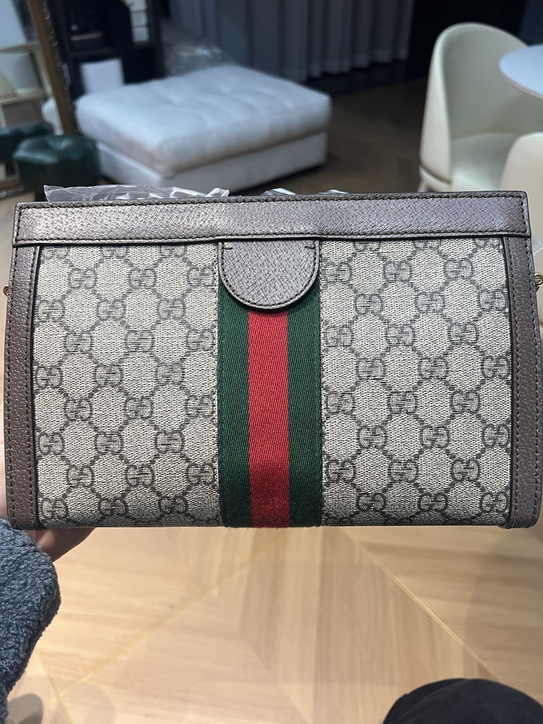 (Preowned) GUCCI GG Supreme双 G Multicolour
