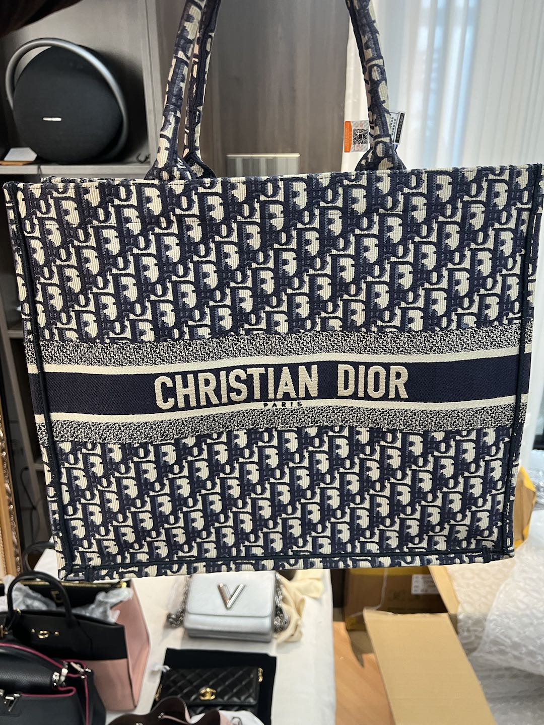 (Preowned) DIOR BookTote GM Denim blue