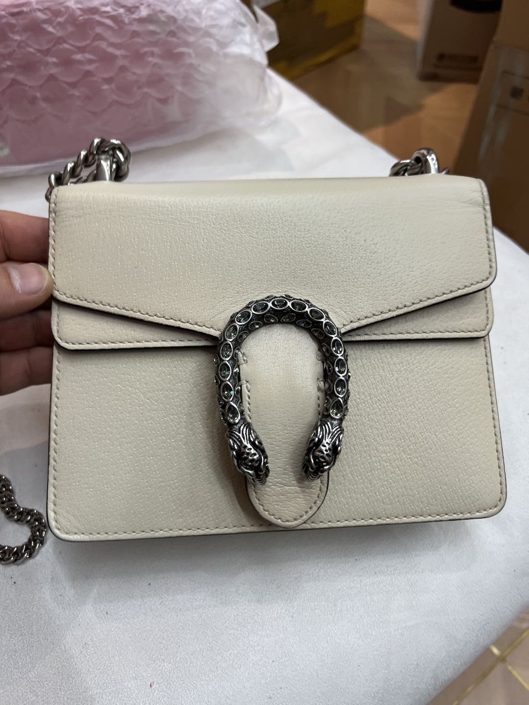(Preowned) GUCCI Dionysus White