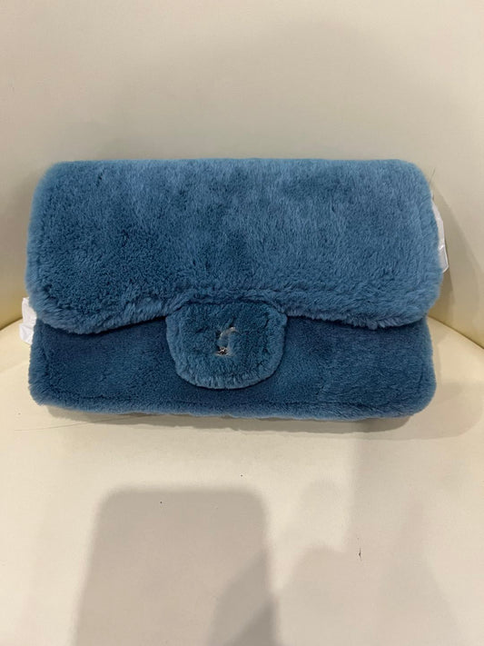 (Preowned) CHANEL Rabbit hair crossbody bag