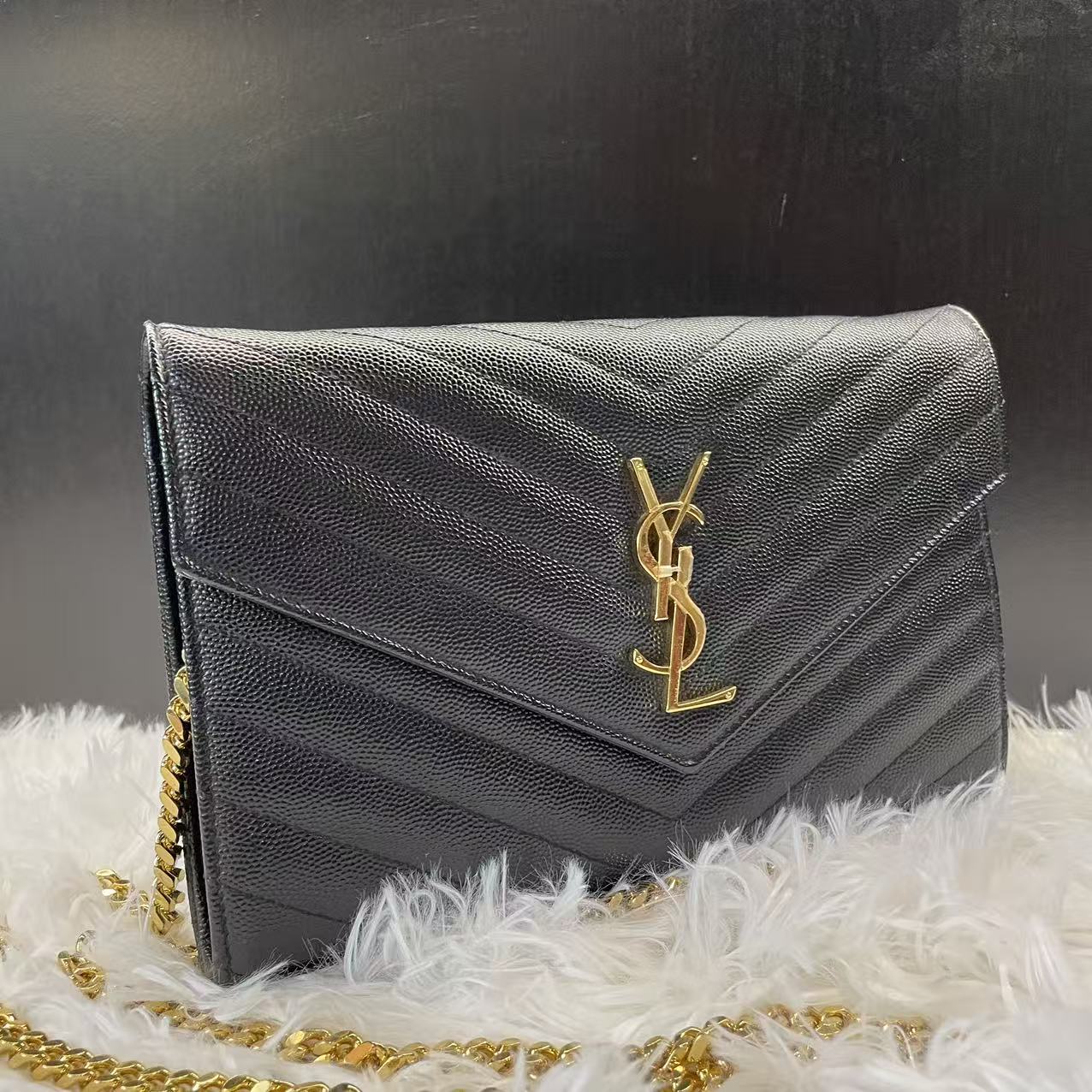 (Preowned) SAINT LAURENT YSL Monogram