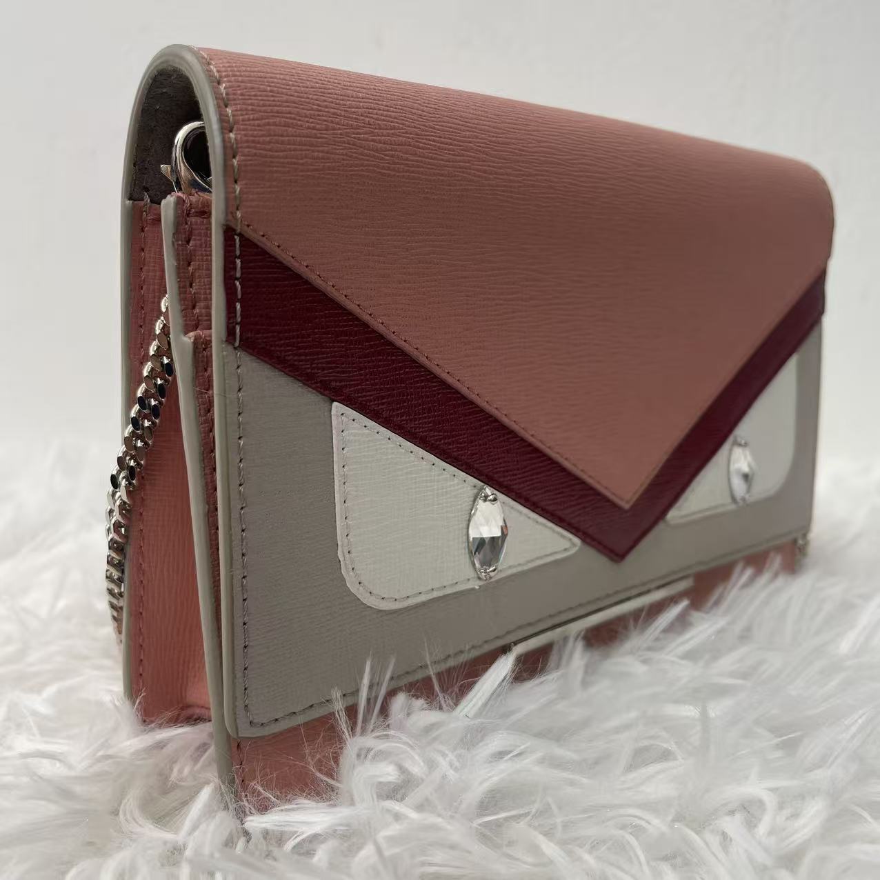 (Preowned) Fendi Little monster Pink Messenger bag PM