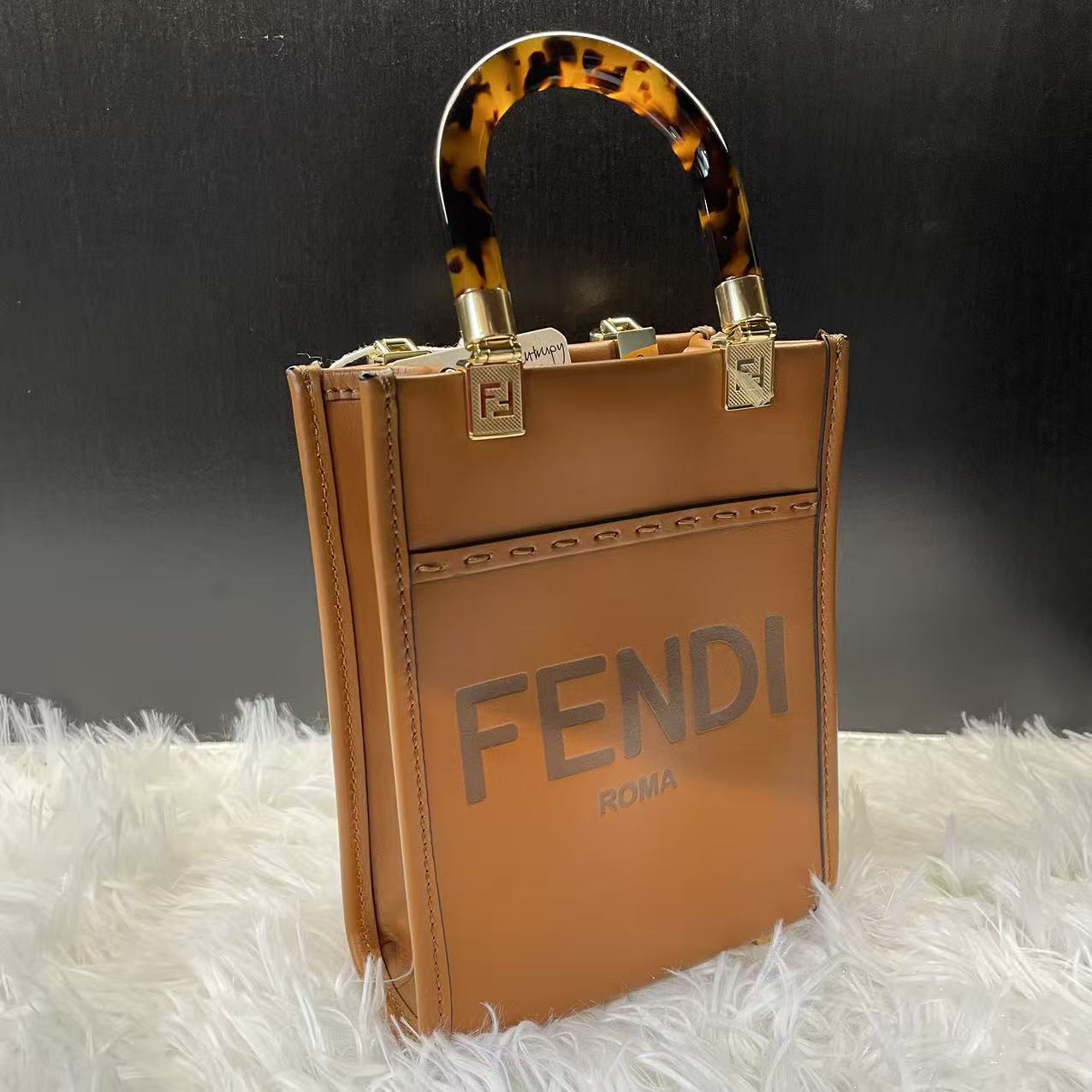 (Preowned) Fendi Sunshine Logo Tote MINI