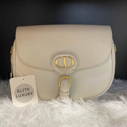 (Preowned) DIOR Bobby MM White