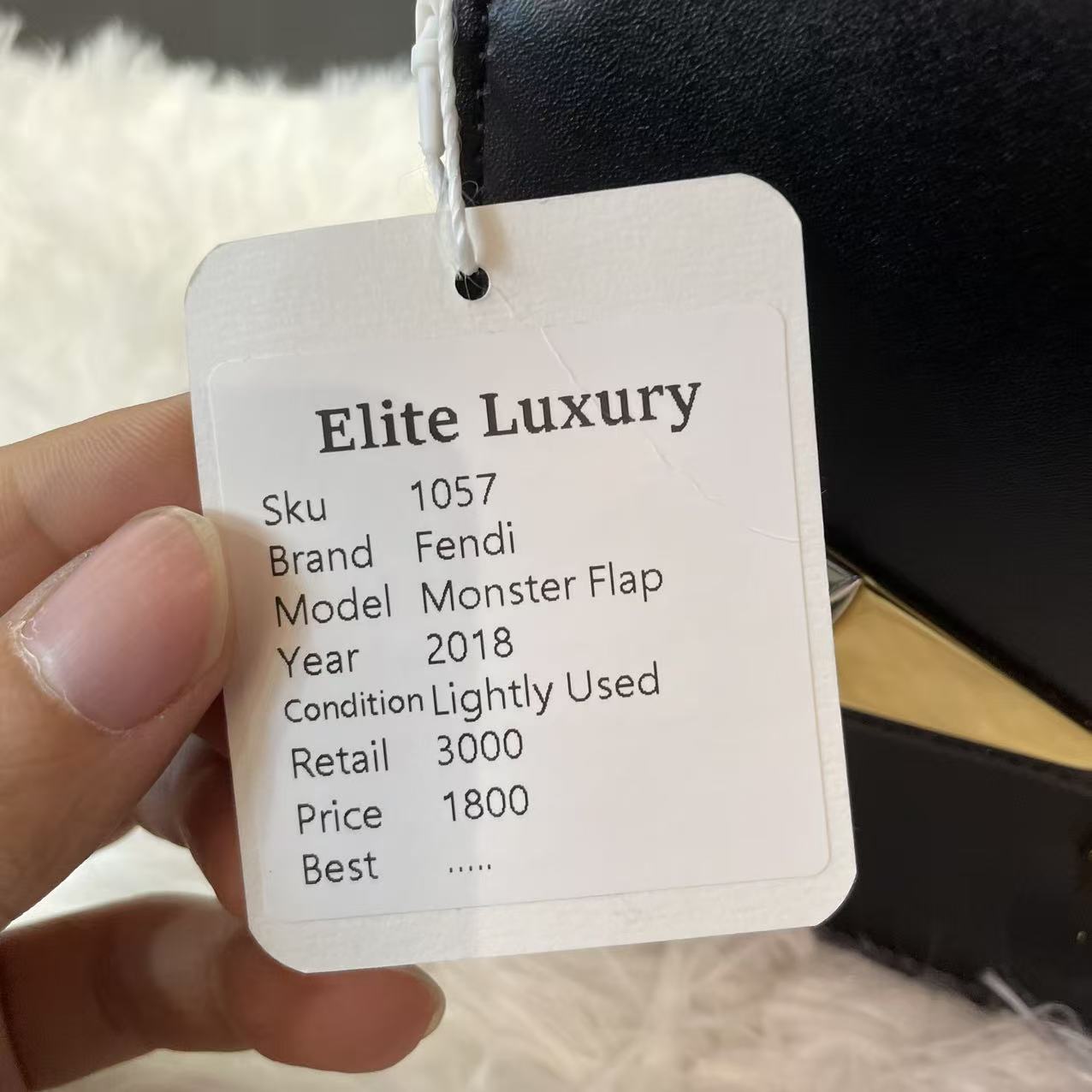 (Preowned) Fendi Monster Flap