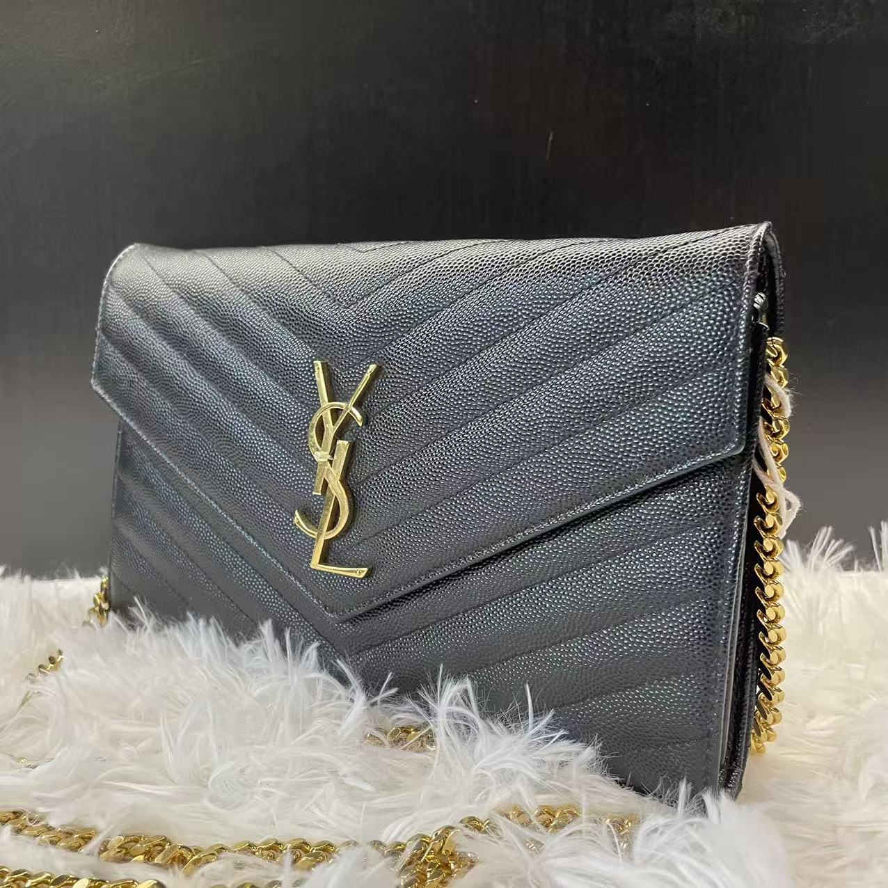 (Preowned) SAINT LAURENT YSL Monogram