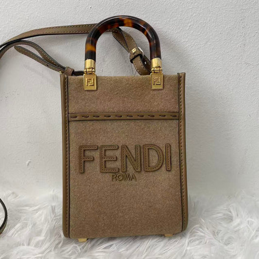 (Preowned) Fendi Sunshine Logo Tote MINI