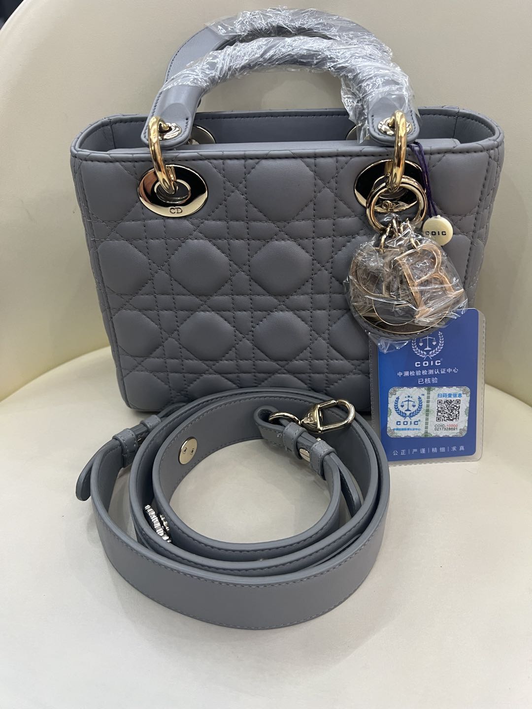 (Preowned) DIOR Lady DiorMy ABCDior PM Grey