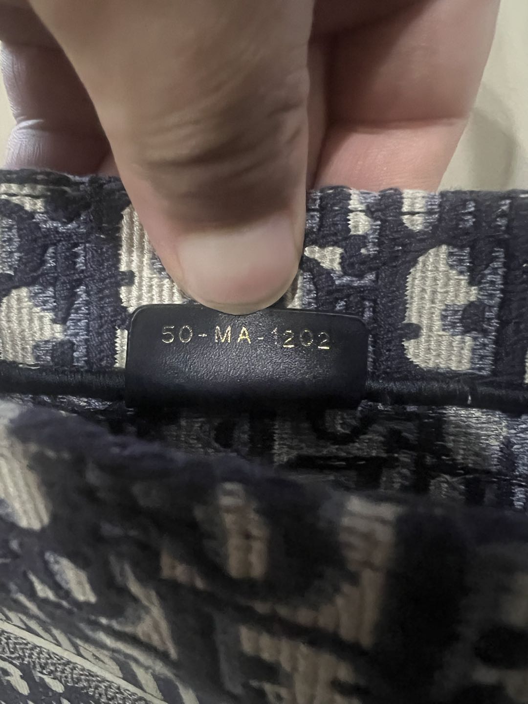 (Preowned) DIOR BookTote MM Denim blue