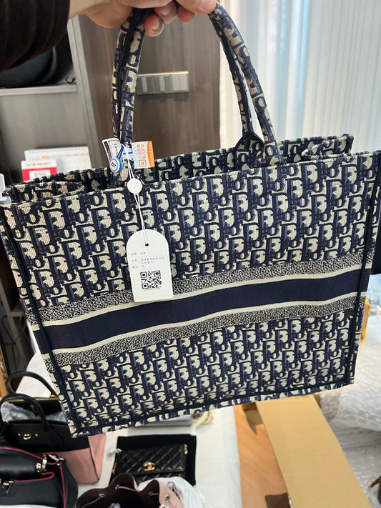 (Preowned) DIOR BookTote GM Denim blue