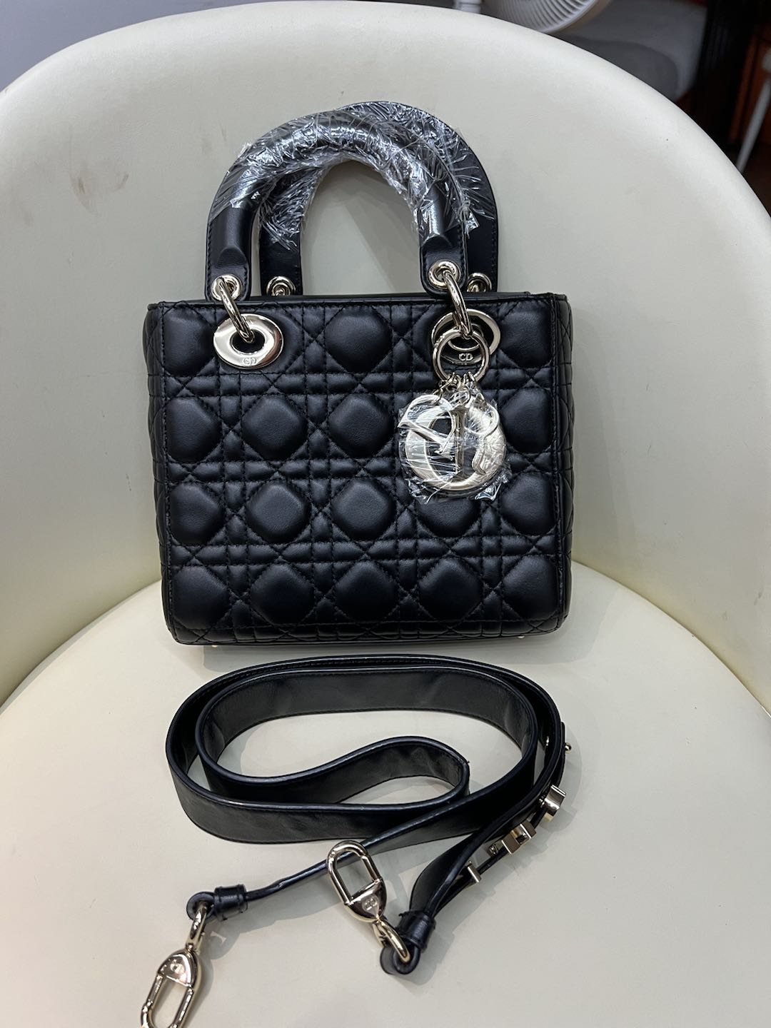 (Preowned) DIOR Lady DiorMy ABCDior Black PM