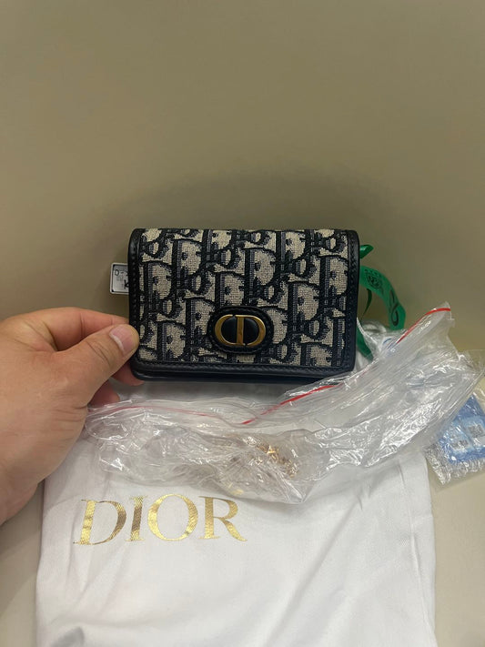 (Preowned) DIOR 30 Montaigne nano Mini BLUE/BLACK