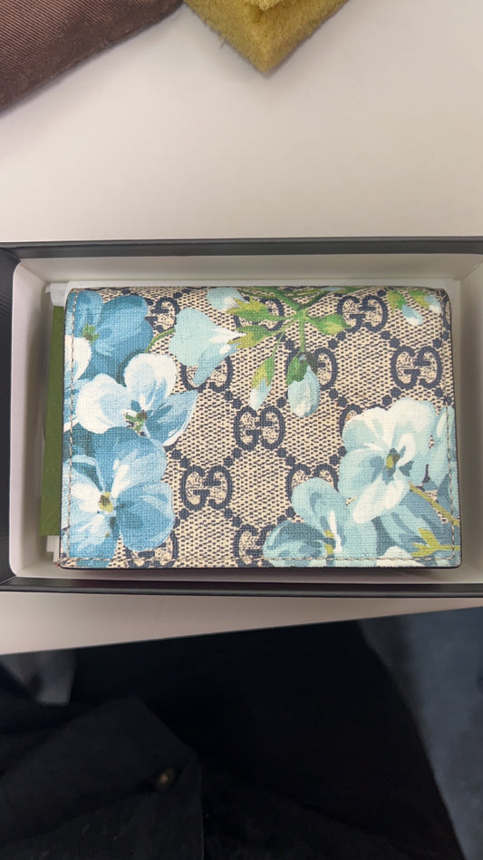(Preowned) GUCCI GG Blooms Blue/Red