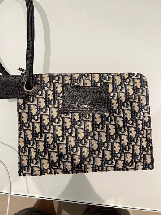 (Preowned) DIOR Tote GM Grid