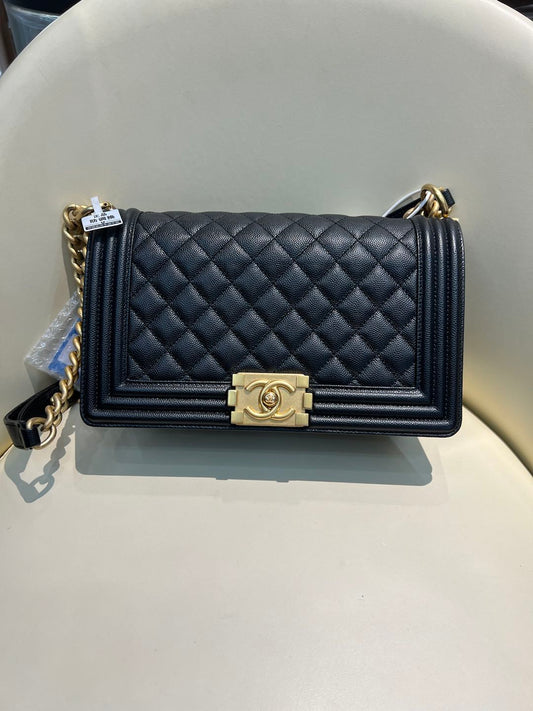 (Preowned) CHANEL Leboy Black PM