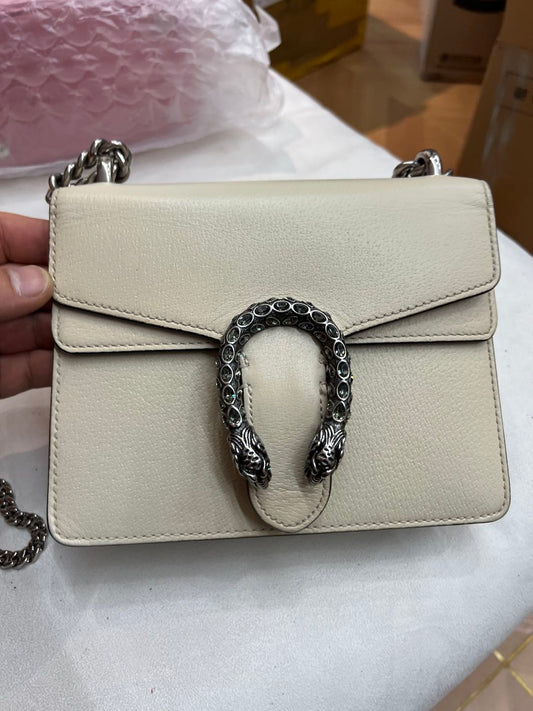(Preowned) GUCCI Dionysus White